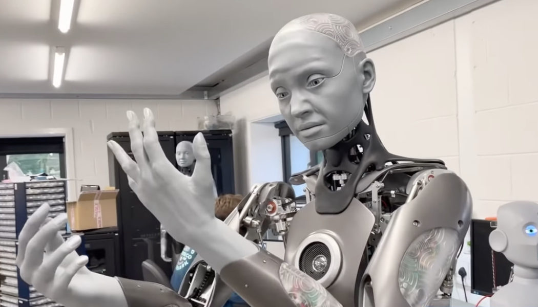 A humanoid robot makes eerily lifelike facial expressions