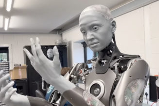 A humanoid robot makes eerily lifelike facial expressions