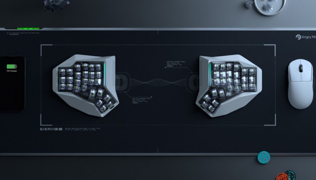 Angry Miao Releases the World’s First Wireless Split Keyboard, the AM HATSU