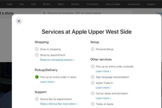 Apple Stores across NYC are only open if you’re picking up an online order