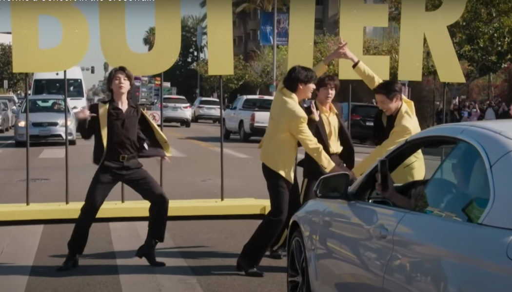 BTS Stop Traffic Performing “Butter” on Corden: Watch