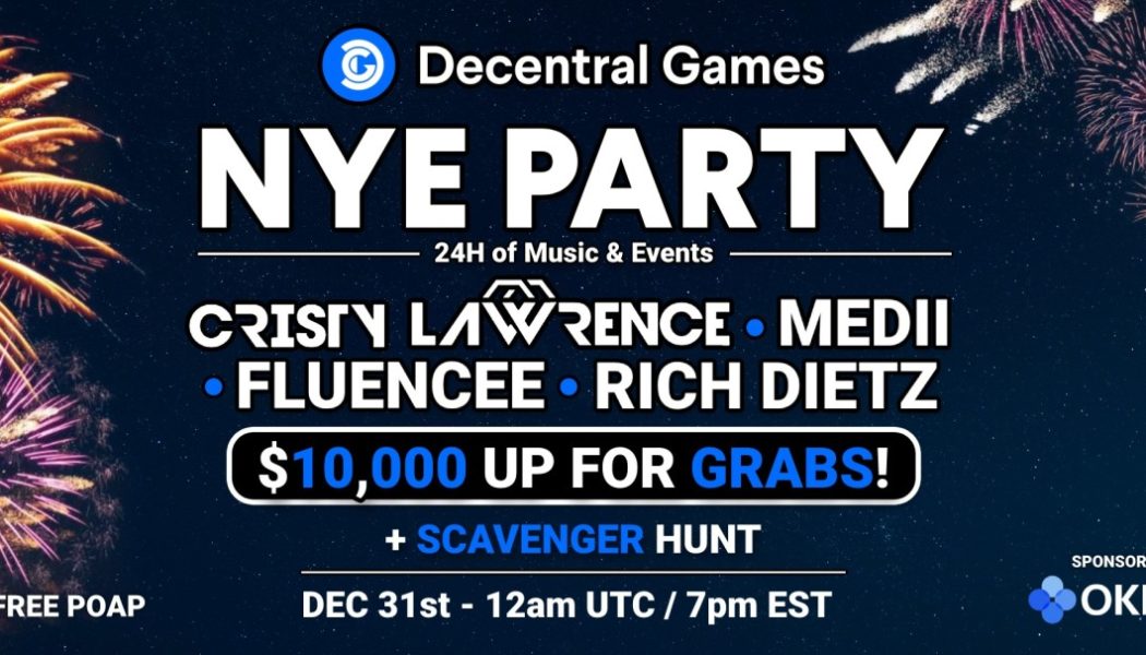 Decentral Games Is Hosting a Massive NYE Metaverse Party With Rich DietZ, Fluencee, More