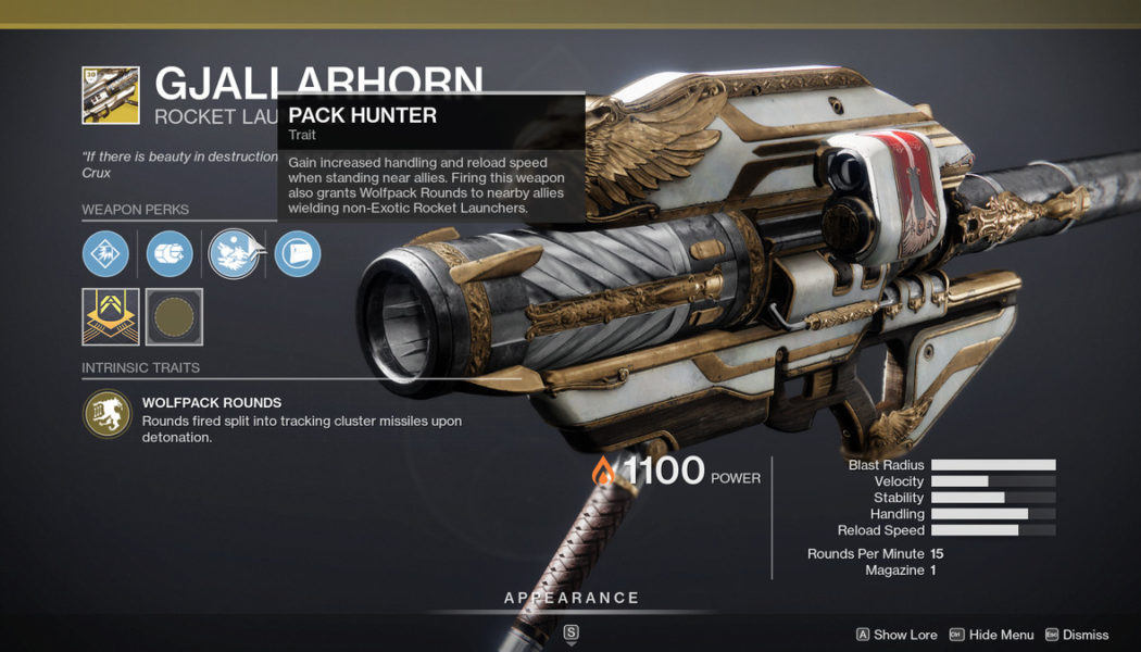 Destiny brings back Gjallarhorn, immediately Nerfs it