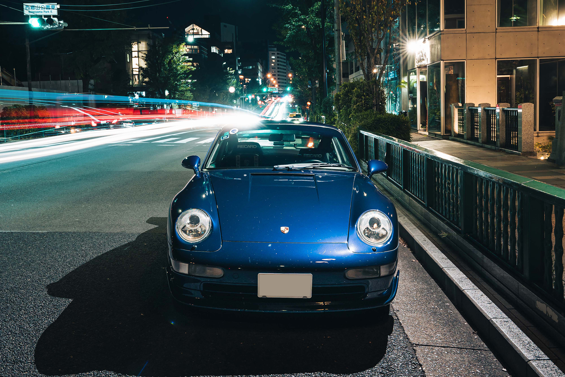 LA Kenta Tokyo Drive Car Club's Porsche 911 993 Carrera Blue Widebody Whale Tail