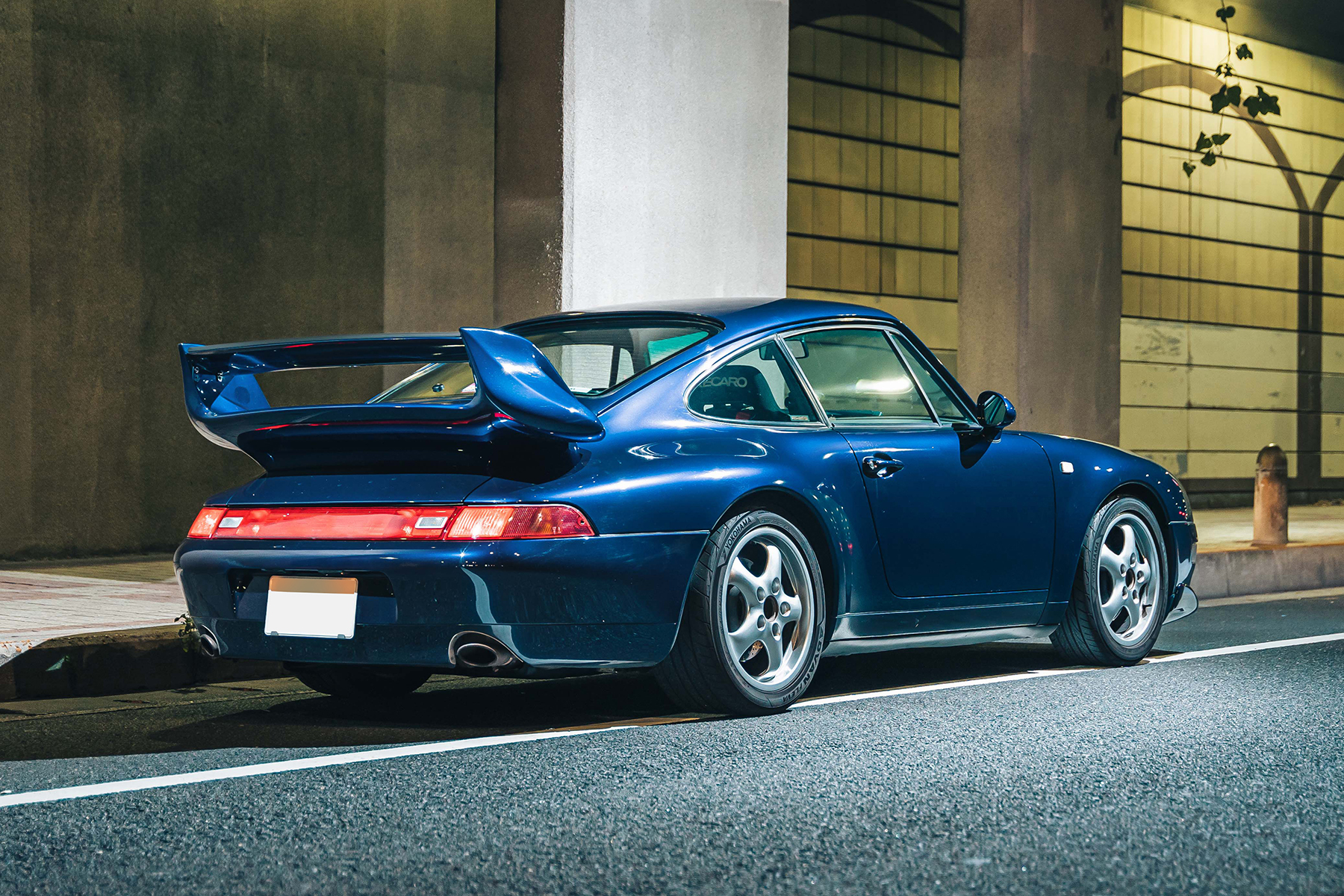 LA Kenta Tokyo Drive Car Club's Porsche 911 993 Carrera Blue Widebody Whale Tail