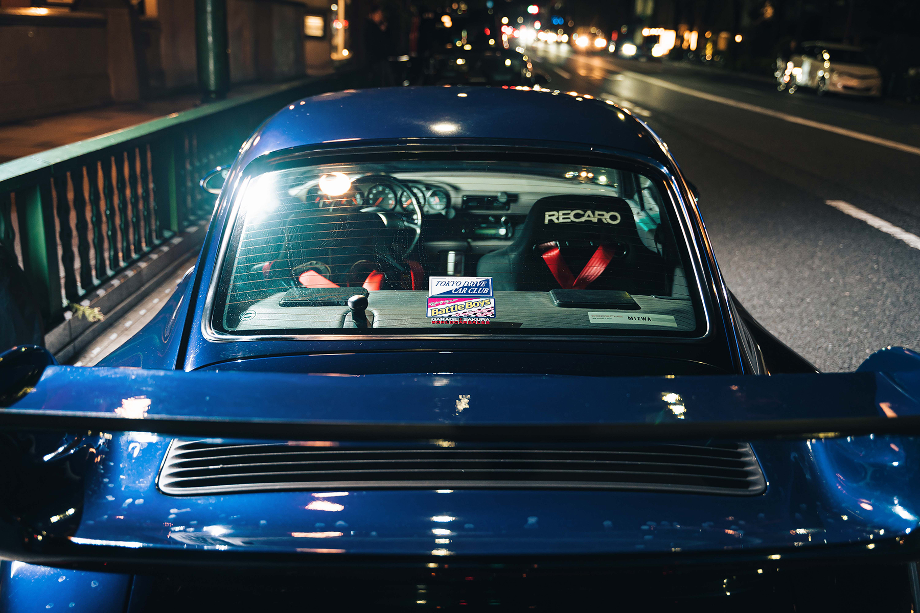 LA Kenta Tokyo Drive Car Club's Porsche 911 993 Carrera Blue Widebody Whale Tail