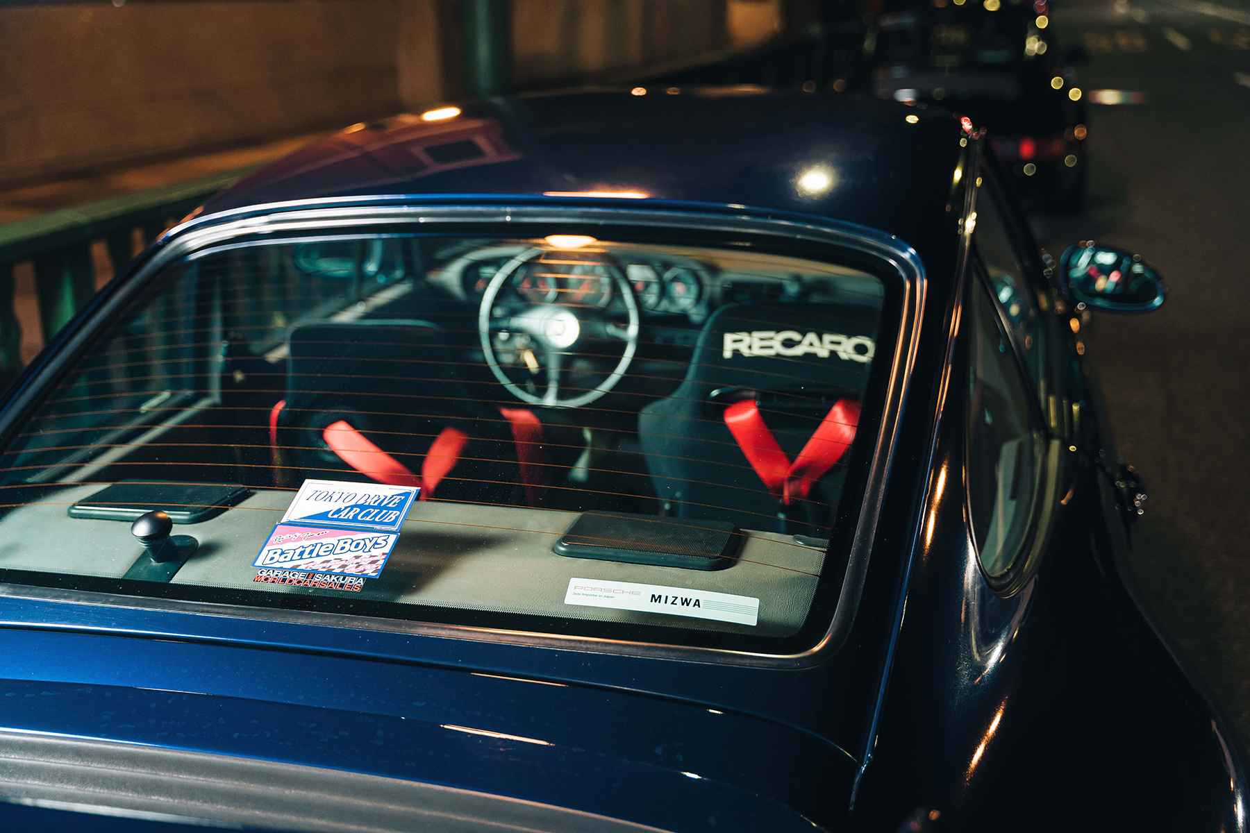 LA Kenta Tokyo Drive Car Club's Porsche 911 993 Carrera Blue Widebody Whale Tail