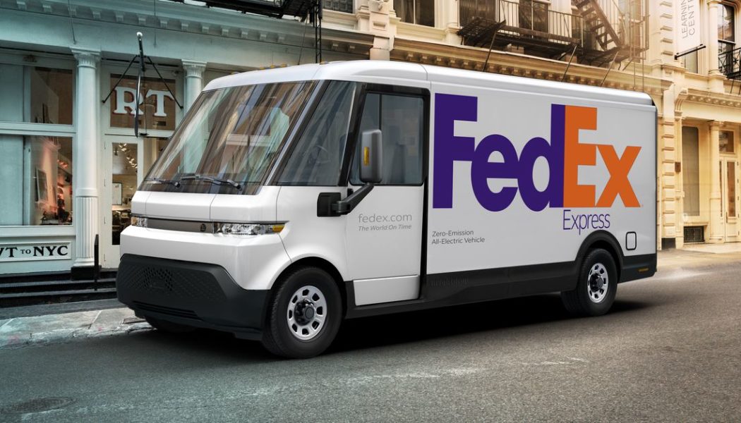 FedEx receives its first electric delivery vans from GM’s BrightDrop