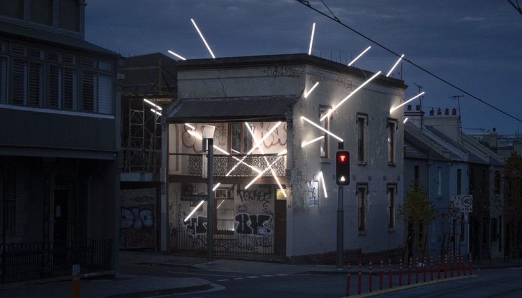 Ian Strange Pierces a Sydney House With Luminous Beams of Light