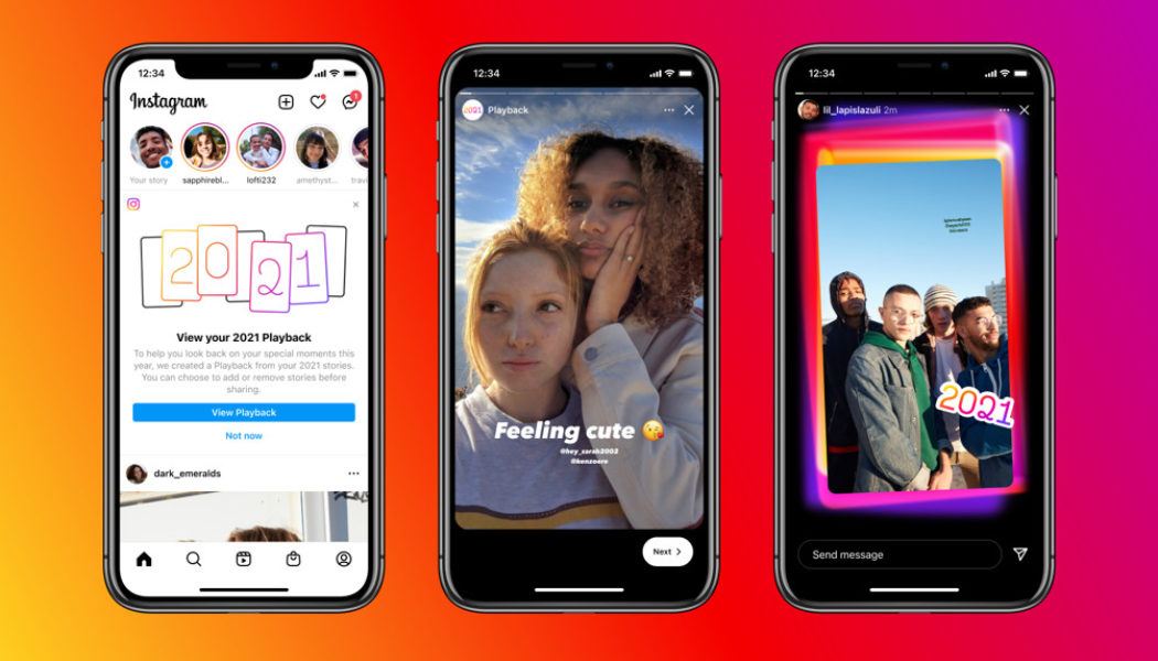 Instagram launches Playback so you can relive your favorite Stories from 2021