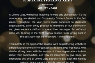 Jimmy Jazz To Give Out Free Sneakers To Families In Need This Weekend