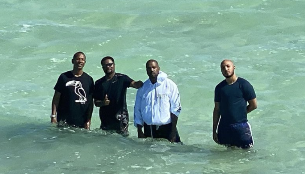 Kanye West Visits Belize To Kick It With J Prince On His Island