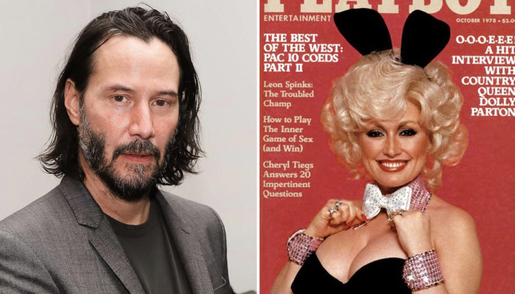 Keanu Reeves’ Mother Designed Dolly Parton’s Playboy Outfit and He Wore It for Halloween