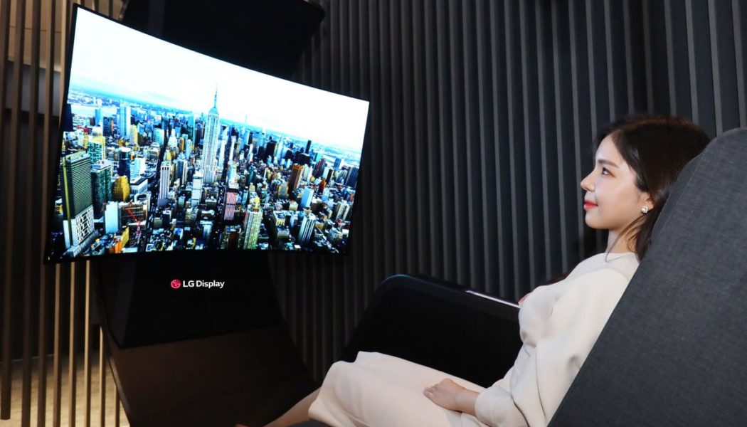 LG Display brought a reclining curved OLED throne to CES this year