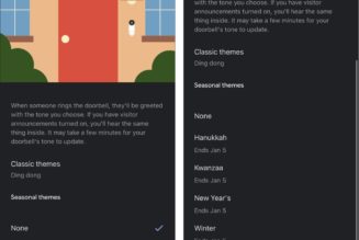 Nest Doorbells will sound a little more melodious this holiday season