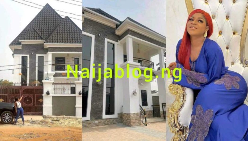 Nollywood Actress Destiny Etioko Aquired Another Mansion (Photos)