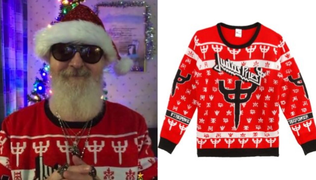 ROB HALFORD Dons JUDAS PRIEST Ugly Christmas Sweater For New ‘Merry Christmas’ Video Message