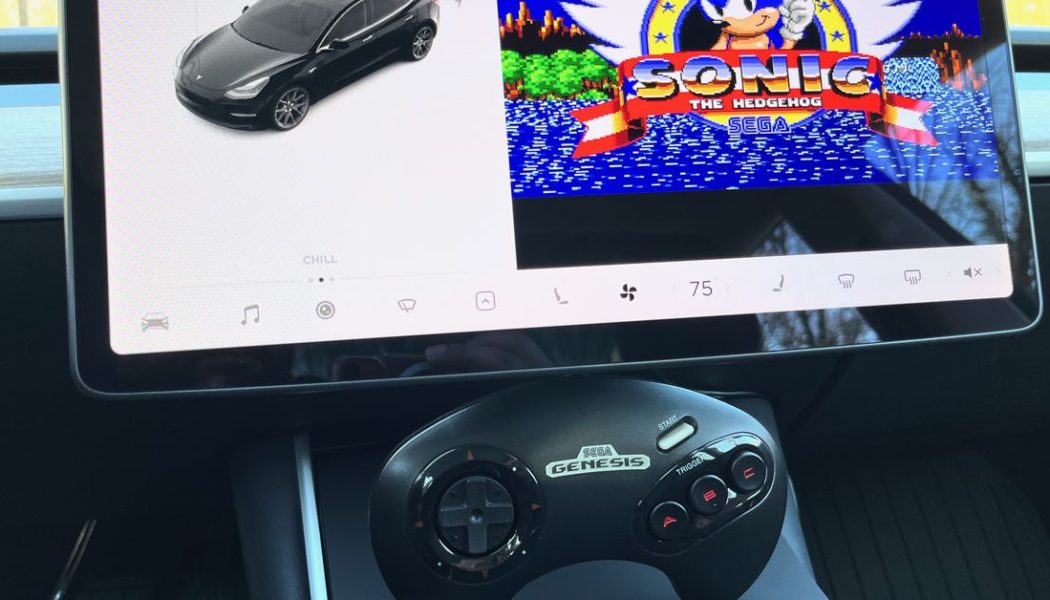 Tesla’s big holiday update adds TikTok and playable Sonic the Hedgehog