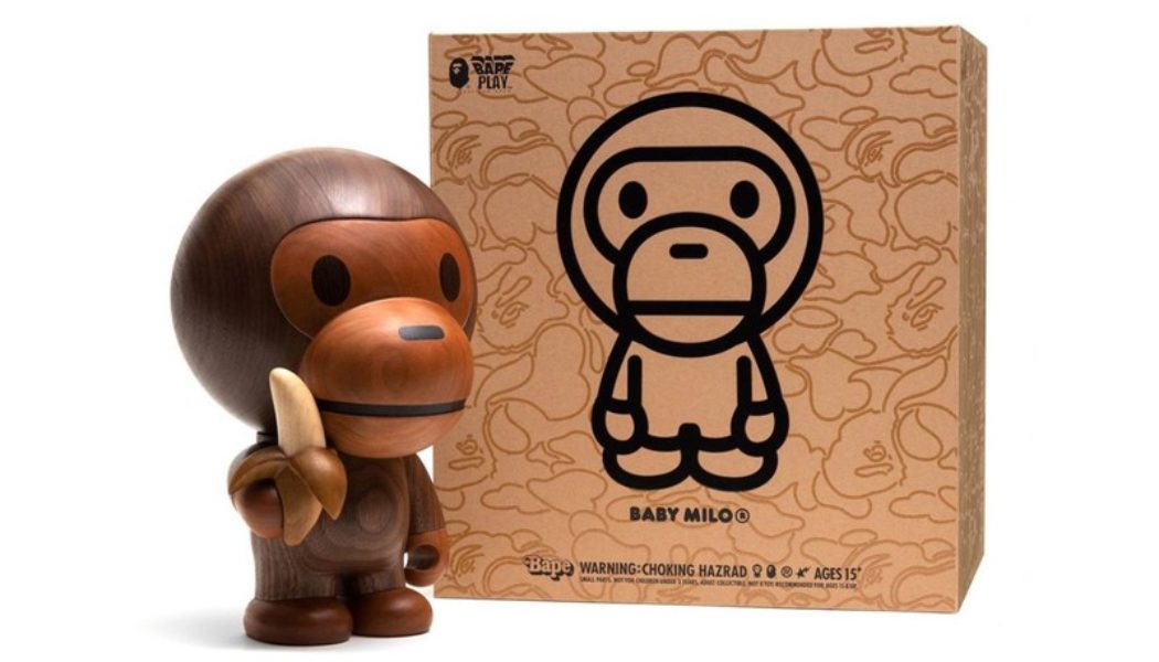 TOYQUBE and BAPE Release ‘Wooden Milo’ Sculpture