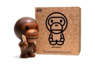 TOYQUBE and BAPE Release ‘Wooden Milo’ Sculpture