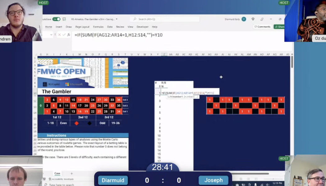 Watch these Excel pros duke it out in a financial modeling competition