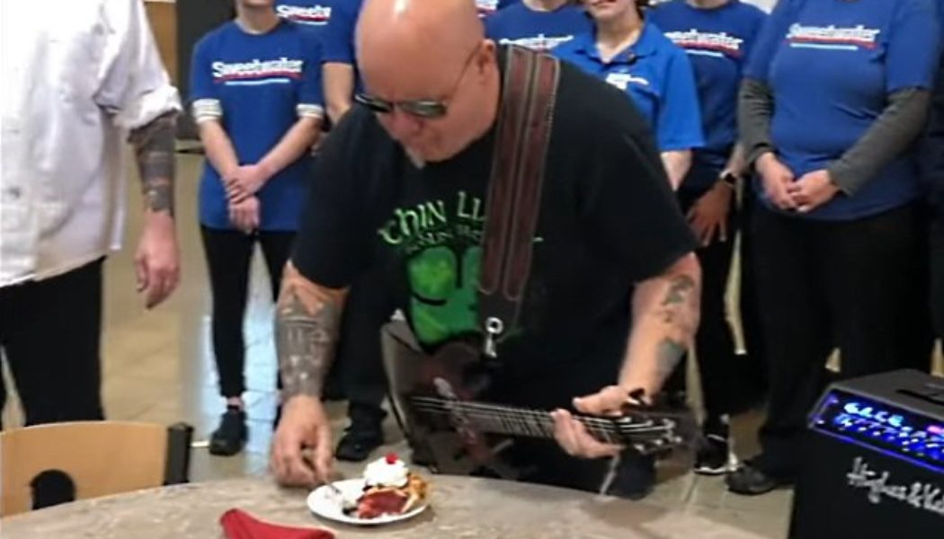 Watch WARRANT’s JOEY ALLEN Taste ‘Sweet Cherry Pie’ At SWEETWATER Headquarters