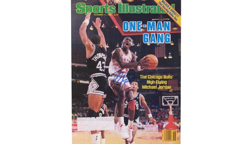 An Autographed Michael Jordan ‘Sports Illustrated’ Cover From 1986 Is Selling for $5,000 USD