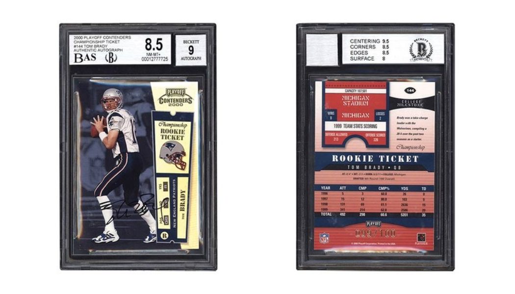 Another Potential $2 Million USD Tom Brady Rookie Card Lists on Lelands