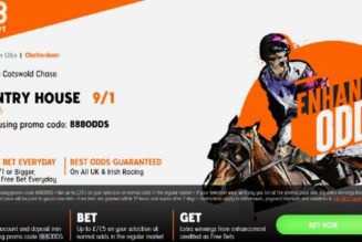 Cheltenham Offers – New Customers Get 9/1 Chantry House Enhanced Odds for Cotswold Chase Win with 888Sport