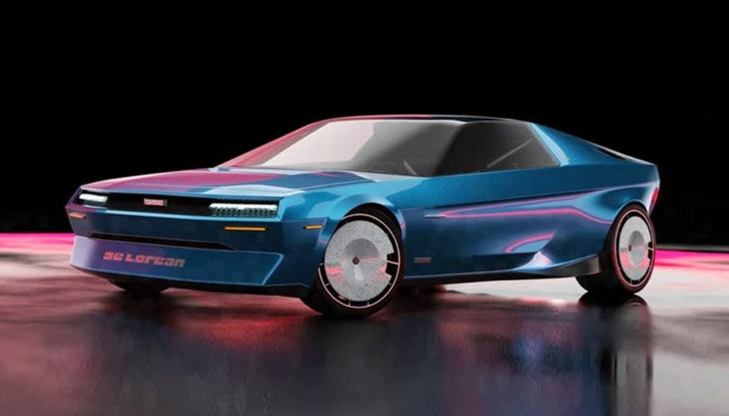 Designer Reimagines the DeLorean as a Futuristic EV