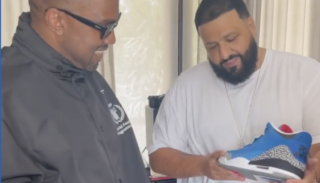 DJ Khaled Gifts Kanye West Rare Air Jordan 3’s, Working On Music Too