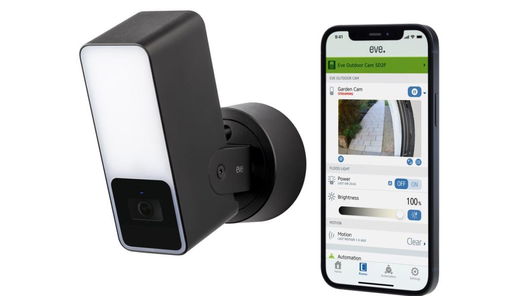 Eve adds a smart floodlight cam and smart shades to its HomeKit portfolio