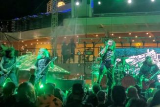 Here Is New Video Of LAMB OF GOD Performing With PHIL DEMMEL On This Year’s SHIPROCKED Cruise