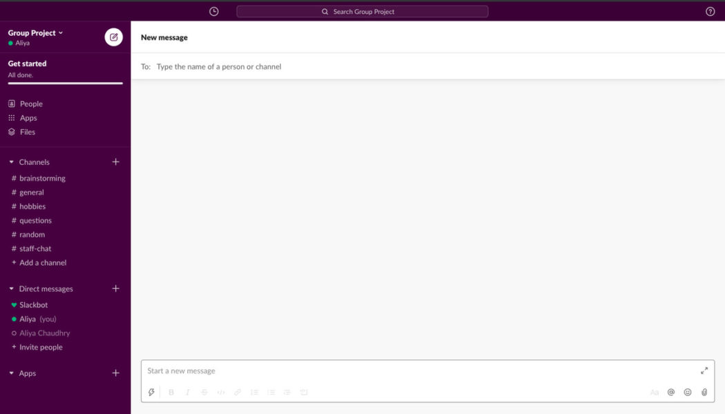 How to send private messages and make calls in Slack