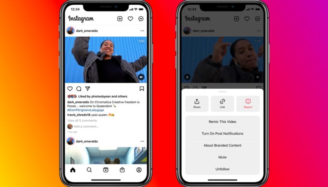 Instagram Creators Can Now Remix Any Public Videos on Its Platform