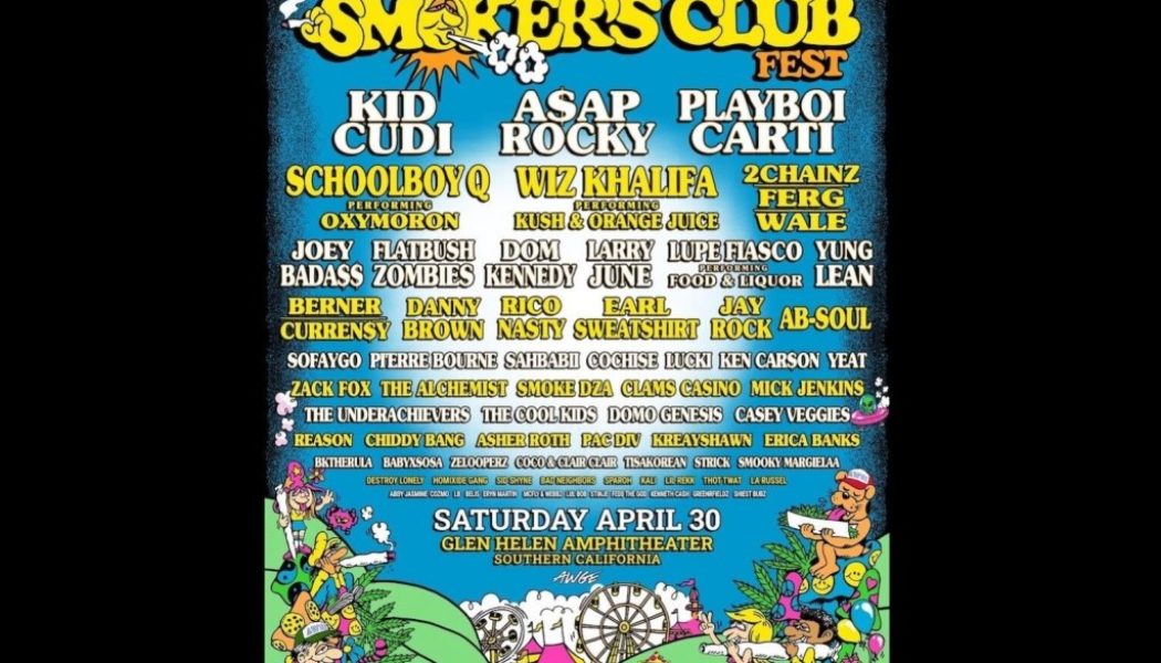 Kid Cudi, A$AP Rocky, Playboi Carti & More To Rock The Smokers Club Fest