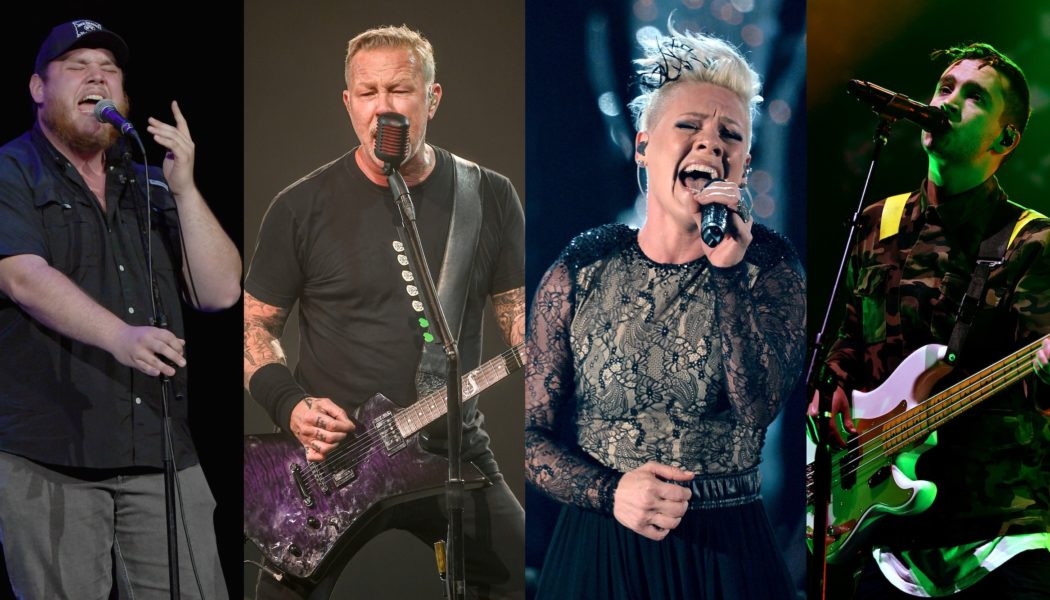 Metallica, P!nk, Twenty One Pilots and Luke Combs to Headline BottleRock 2022