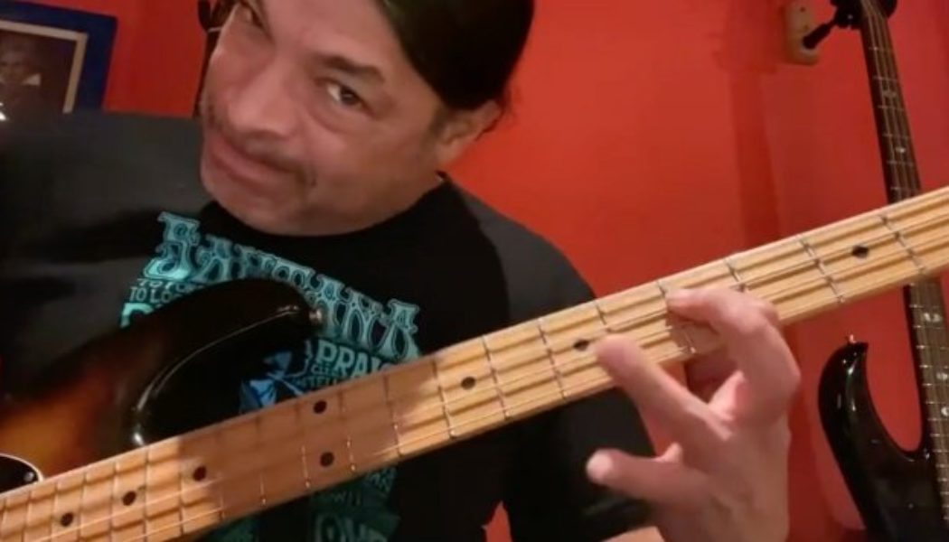 METALLICA’s ROBERT TRUJILLO Shares New Video Of Him Jamming At Home