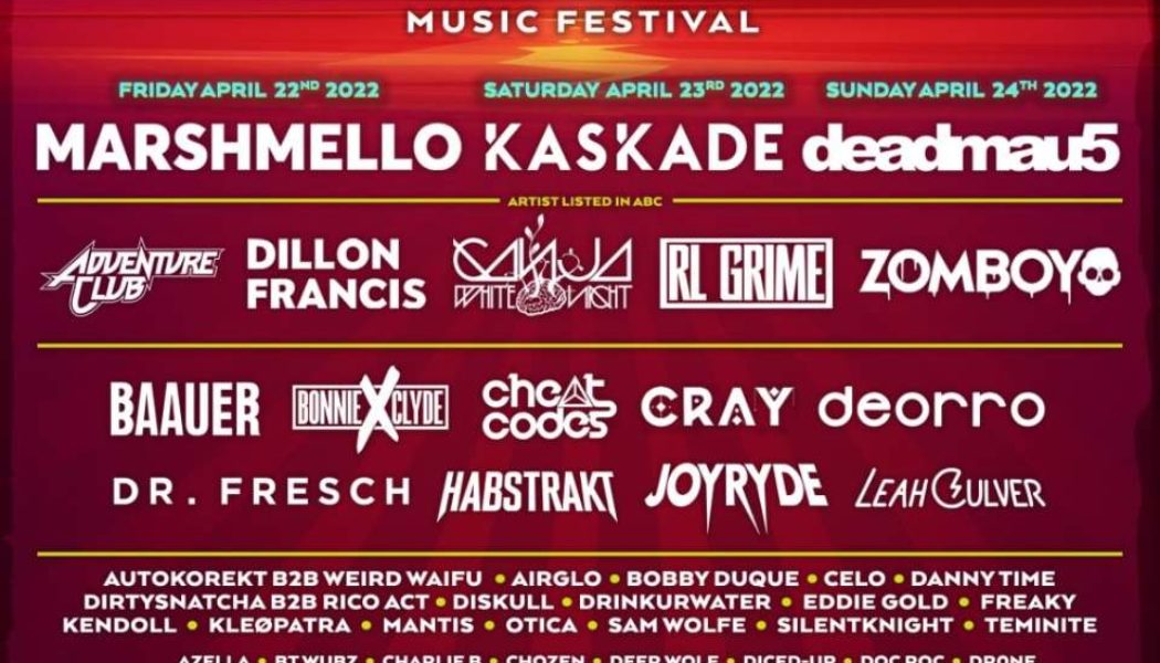 New Florida Music Festival Announces Lineup With deadmau5, Marshmello, RL Grime, More