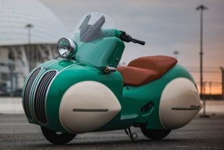 NMoto Golden Age Transforms BMW Scooter Into Art Deco Streamliner