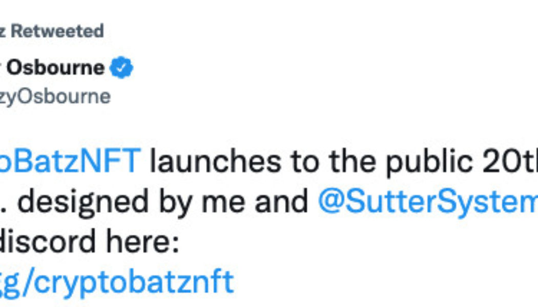 Ozzy Osbourne’s NFT project shared a scam link, and followers lost thousands of dollars