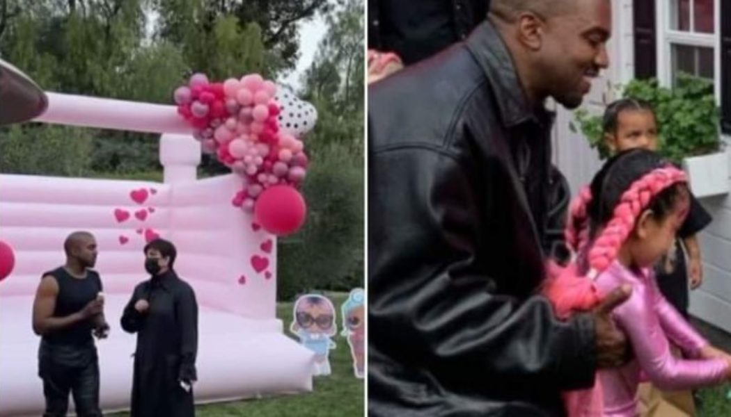 PHOTOS: After Online Rant, Kanye West Attends Daughter, Chicago’s Birthday Party