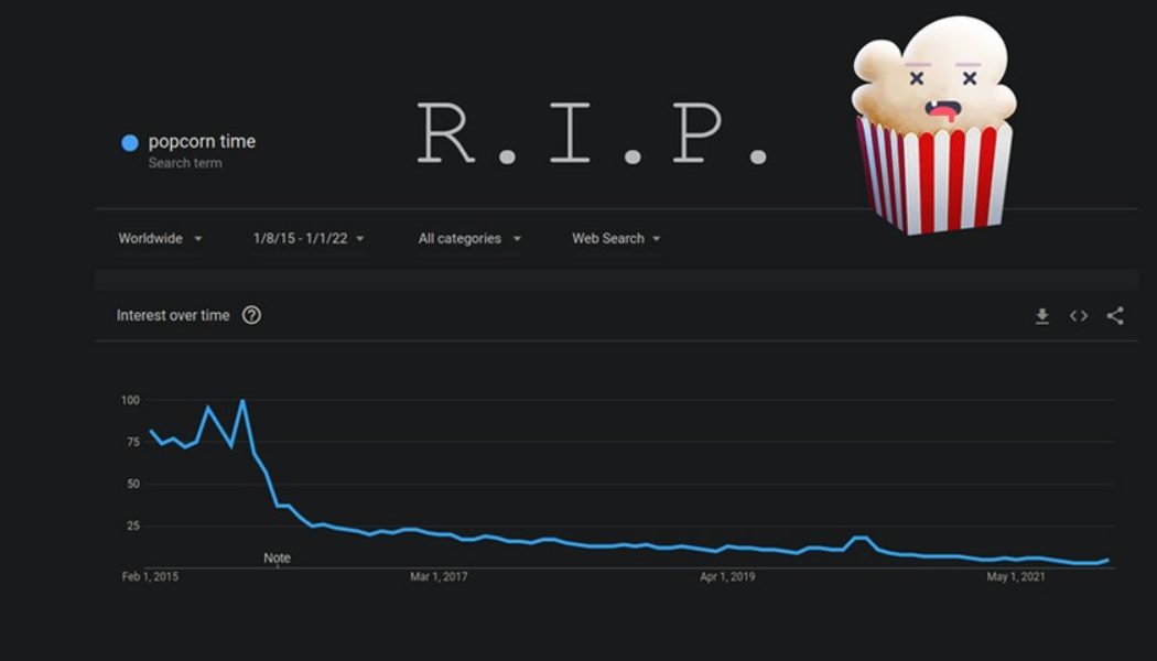 Popcorn Time Has Been Fully Shut Down