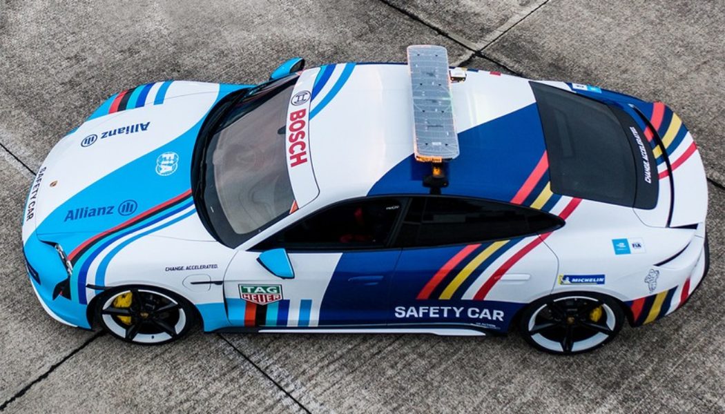 Porsche Taycan Revealed as Formula E Safety Car