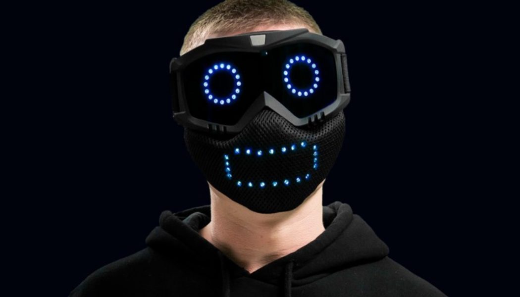 Qudi Has Designed an LED Face Mask That Shows Its User’s Emotions