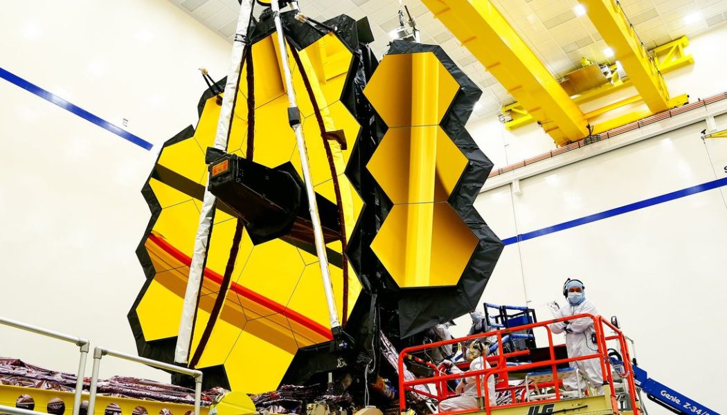 The James Webb Space Telescope finishes unfolding its primary mirror, concluding major deployments