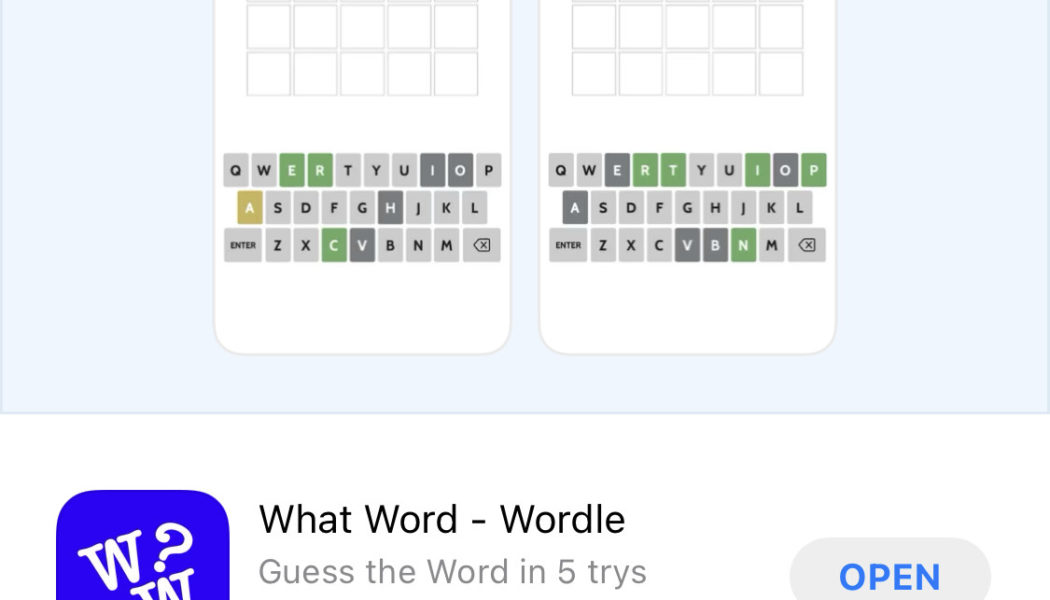 The Wordle clones have disappeared from the App Store