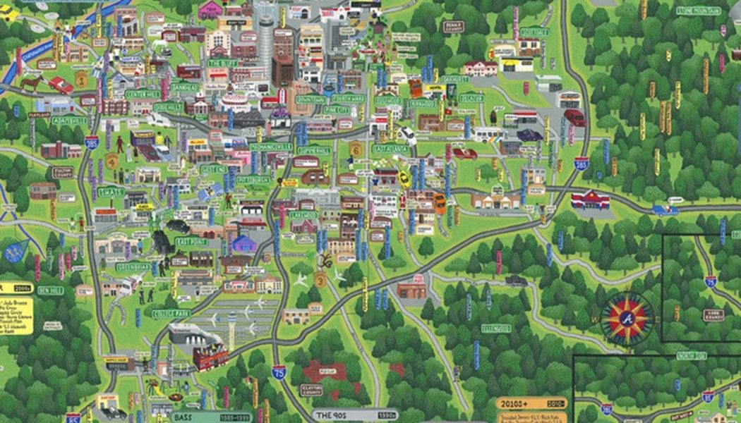 Veazey Studio Unveils the ‘Atlanta Rap Map’