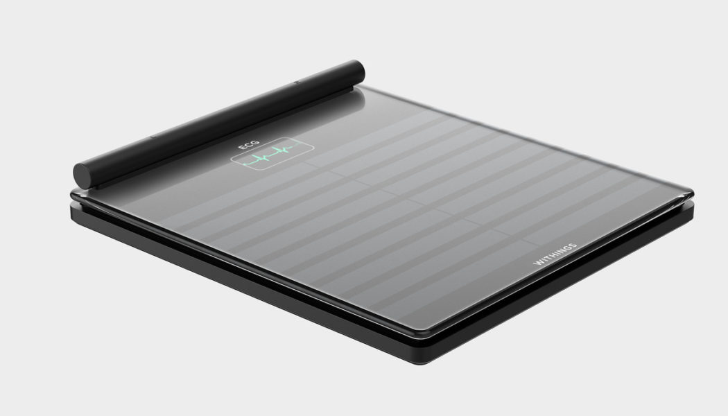 Withings’ new scale has a retractable handle that measures EKGs and segmented body composition