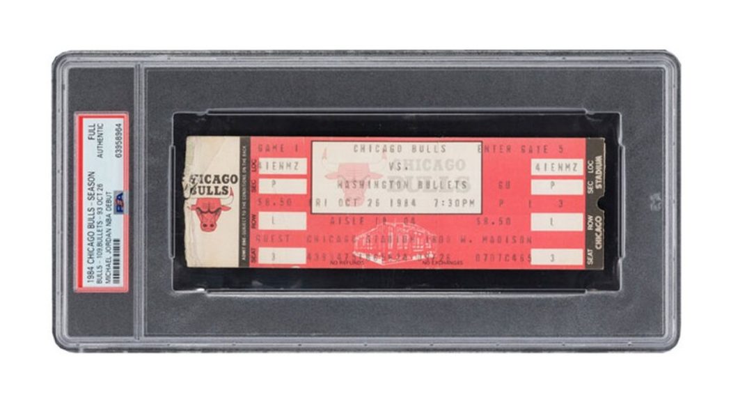 A Full Ticket for Michael Jordan’s 1984 NBA Debut With the Chicago Bulls Is up for Auction